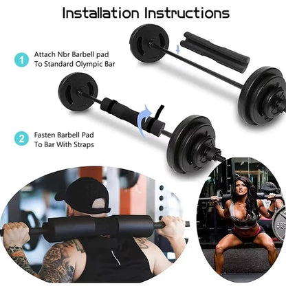 Squatting Barbell Foam